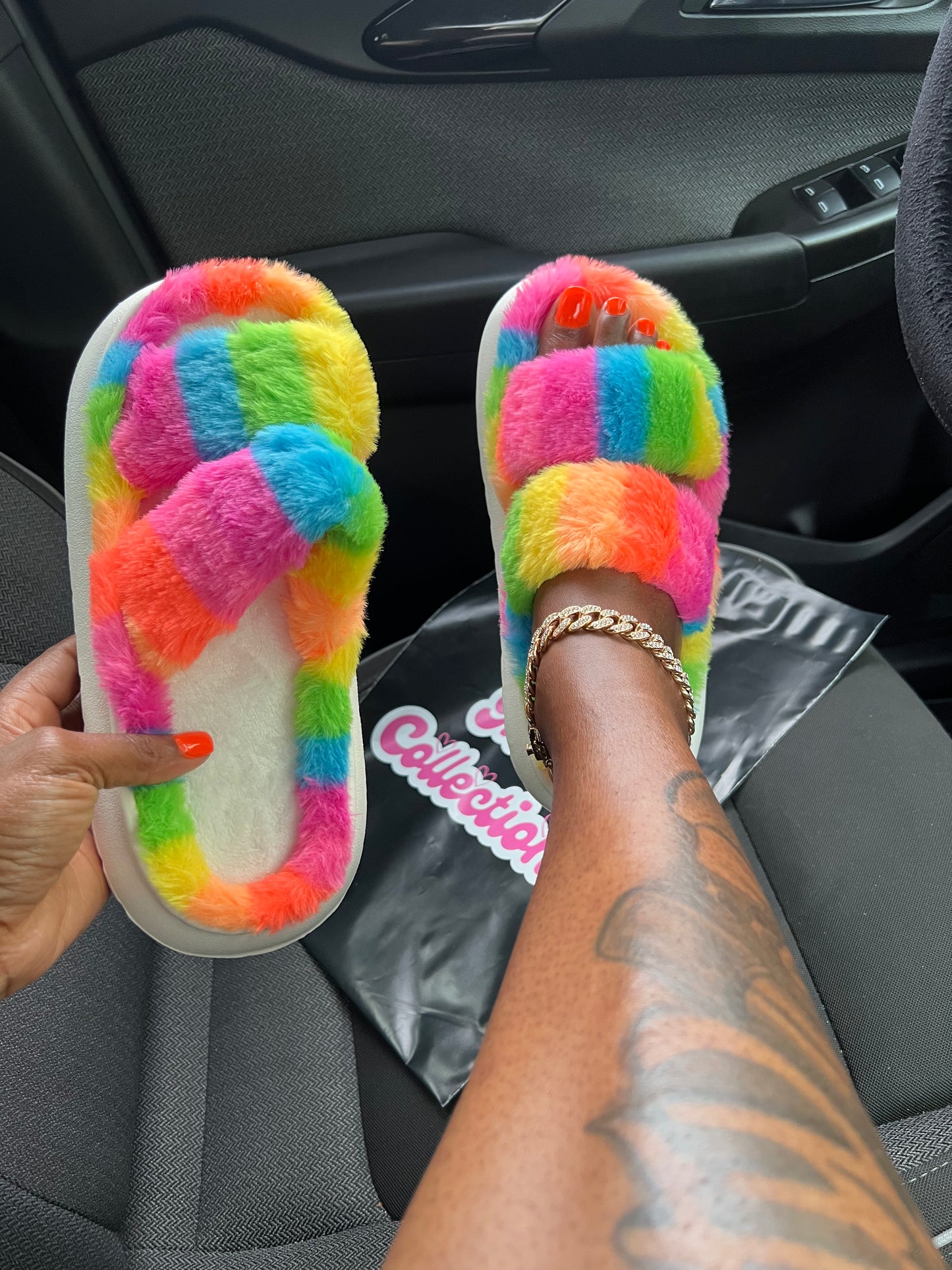 “Sherbet fluffy slides”