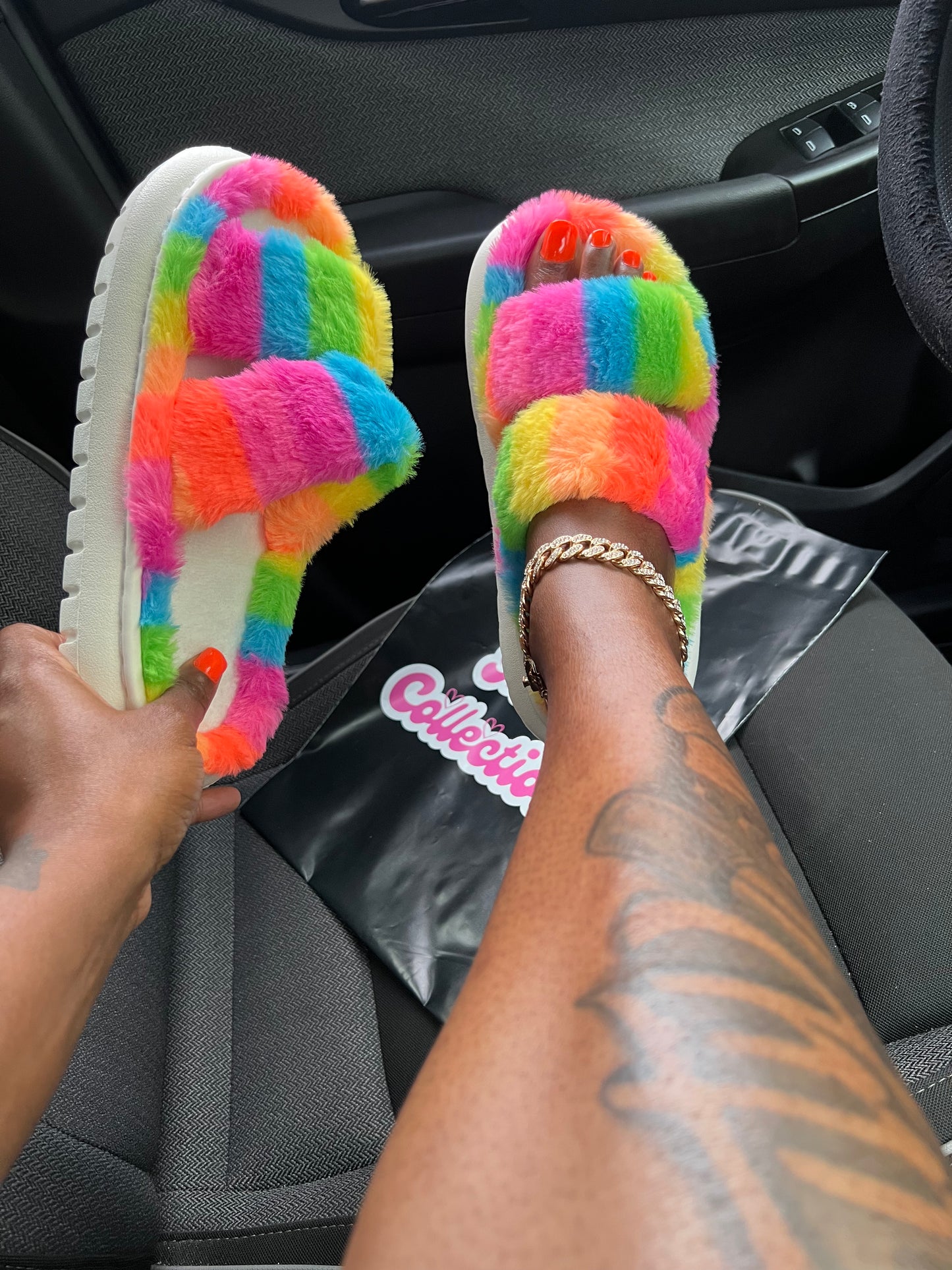 “Sherbet fluffy slides”