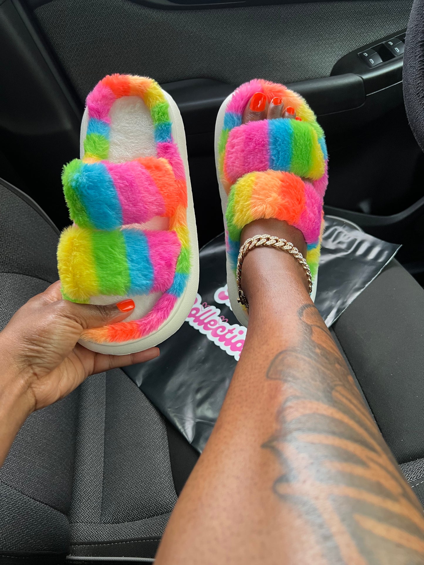 “Sherbet fluffy slides”